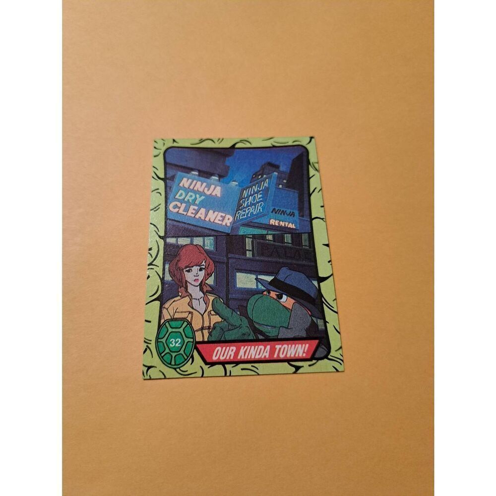 1989 Topps TMNT Our Kinda Town Trading Card 32 Teenage Mutant Ninja